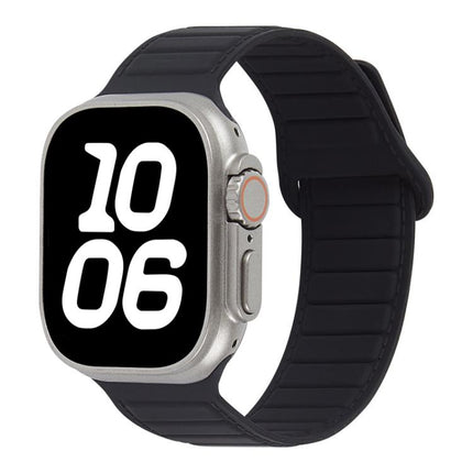 Stitched Loop Magnetic Silicone Watch Band, For Apple Watch 46mm / 49mm / 45mm / 44mm, For Apple Watch 42mm / 41mm / 40mm / 38mm - DealBuddy