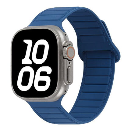 Stitched Loop Magnetic Silicone Watch Band, For Apple Watch 46mm / 49mm / 45mm / 44mm, For Apple Watch 42mm / 41mm / 40mm / 38mm - DealBuddy