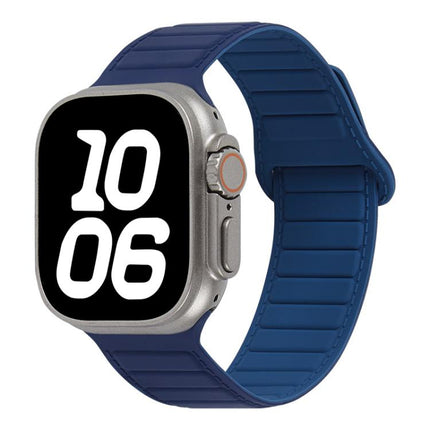 Stitched Loop Magnetic Silicone Watch Band, For Apple Watch 46mm / 49mm / 45mm / 44mm, For Apple Watch 42mm / 41mm / 40mm / 38mm - DealBuddy