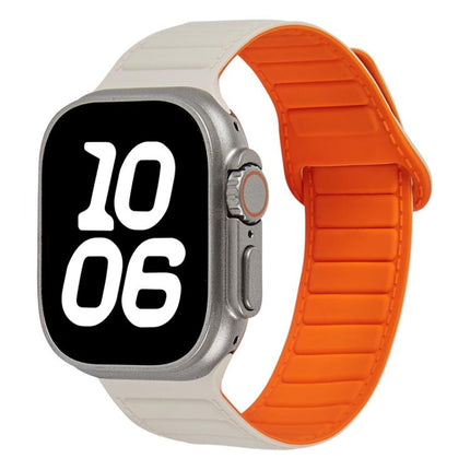 Stitched Loop Magnetic Silicone Watch Band, For Apple Watch 46mm / 49mm / 45mm / 44mm, For Apple Watch 42mm / 41mm / 40mm / 38mm - DealBuddy