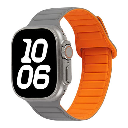 Stitched Loop Magnetic Silicone Watch Band, For Apple Watch 46mm / 49mm / 45mm / 44mm, For Apple Watch 42mm / 41mm / 40mm / 38mm - DealBuddy