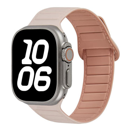 Stitched Loop Magnetic Silicone Watch Band, For Apple Watch 46mm / 49mm / 45mm / 44mm, For Apple Watch 42mm / 41mm / 40mm / 38mm - DealBuddy