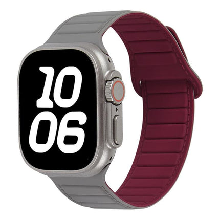 Stitched Loop Magnetic Silicone Watch Band, For Apple Watch 46mm / 49mm / 45mm / 44mm, For Apple Watch 42mm / 41mm / 40mm / 38mm - DealBuddy