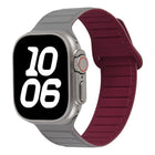 Stitched Loop Magnetic Silicone Watch Band, For Apple Watch 46mm / 49mm / 45mm / 44mm, For Apple Watch 42mm / 41mm / 40mm / 38mm - DealBuddy