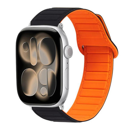Stitched Loop Magnetic Silicone Watch Band, For Apple Watch 46mm / 49mm / 45mm / 44mm, For Apple Watch 42mm / 41mm / 40mm / 38mm - DealBuddy