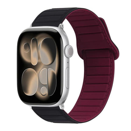 Stitched Loop Magnetic Silicone Watch Band, For Apple Watch 46mm / 49mm / 45mm / 44mm, For Apple Watch 42mm / 41mm / 40mm / 38mm - DealBuddy