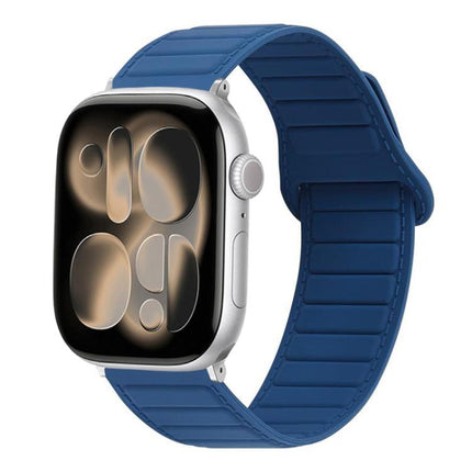 Stitched Loop Magnetic Silicone Watch Band, For Apple Watch 46mm / 49mm / 45mm / 44mm, For Apple Watch 42mm / 41mm / 40mm / 38mm - DealBuddy
