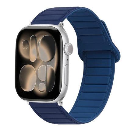 Stitched Loop Magnetic Silicone Watch Band, For Apple Watch 46mm / 49mm / 45mm / 44mm, For Apple Watch 42mm / 41mm / 40mm / 38mm - DealBuddy