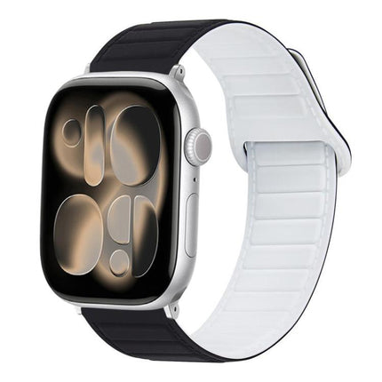 Stitched Loop Magnetic Silicone Watch Band, For Apple Watch 46mm / 49mm / 45mm / 44mm, For Apple Watch 42mm / 41mm / 40mm / 38mm - DealBuddy