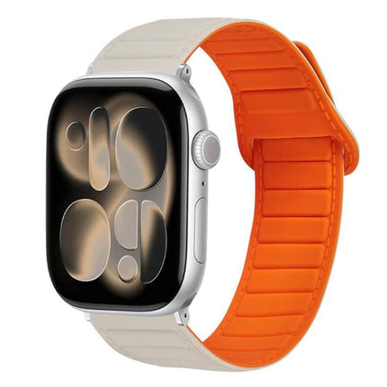 Stitched Loop Magnetic Silicone Watch Band, For Apple Watch 46mm / 49mm / 45mm / 44mm, For Apple Watch 42mm / 41mm / 40mm / 38mm - DealBuddy