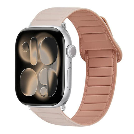 Stitched Loop Magnetic Silicone Watch Band, For Apple Watch 46mm / 49mm / 45mm / 44mm, For Apple Watch 42mm / 41mm / 40mm / 38mm - DealBuddy