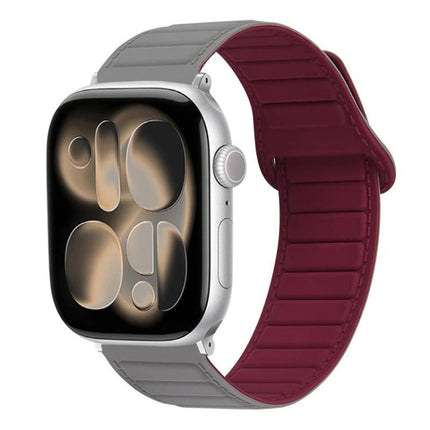 Stitched Loop Magnetic Silicone Watch Band, For Apple Watch 46mm / 49mm / 45mm / 44mm, For Apple Watch 42mm / 41mm / 40mm / 38mm - DealBuddy