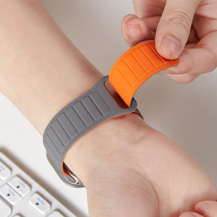 Stitched Loop Magnetic Silicone Watch Band, For Apple Watch 46mm / 49mm / 45mm / 44mm, For Apple Watch 42mm / 41mm / 40mm / 38mm - DealBuddy