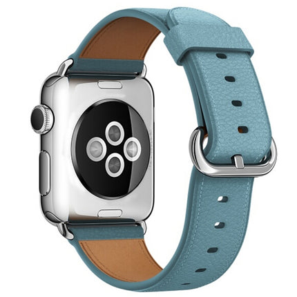 Classic Button Leather Wrist Strap Watch Band for Apple Watch Series 3 & 2 & 1  38mm - DealBuddy