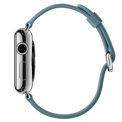 Classic Button Leather Wrist Strap Watch Band for Apple Watch Series 3 & 2 & 1  38mm - DealBuddy