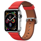 Classic Button Leather Wrist Strap Watch Band for Apple Watch Series 3 & 2 & 1  38mm