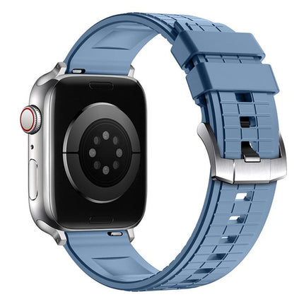 Sports Style Square Texture Fluororubber Watch Band, For Apple Watch 46mm / 49mm / 45mm / 44mm, For Apple Watch 42mm / 41mm / 40mm / 38mm - DealBuddy