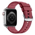 Sports Style Square Texture Fluororubber Watch Band, For Apple Watch 46mm / 49mm / 45mm / 44mm, For Apple Watch 42mm / 41mm / 40mm / 38mm - DealBuddy