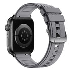 Sports Style Square Texture Fluororubber Watch Band, For Apple Watch 46mm / 49mm / 45mm / 44mm, For Apple Watch 42mm / 41mm / 40mm / 38mm - DealBuddy