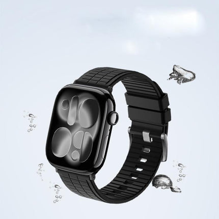 Sports Style Square Texture Fluororubber Watch Band, For Apple Watch 46mm / 49mm / 45mm / 44mm, For Apple Watch 42mm / 41mm / 40mm / 38mm - DealBuddy