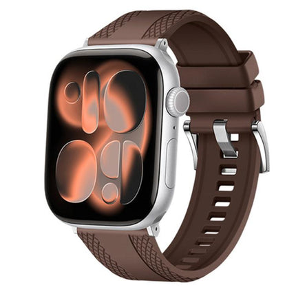 Dual-sided Diamond Texture Fluororubber Watch Band, For Apple Watch 46mm / 49mm / 45mm / 44mm, For Apple Watch 42mm / 41mm / 40mm / 38mm - DealBuddy