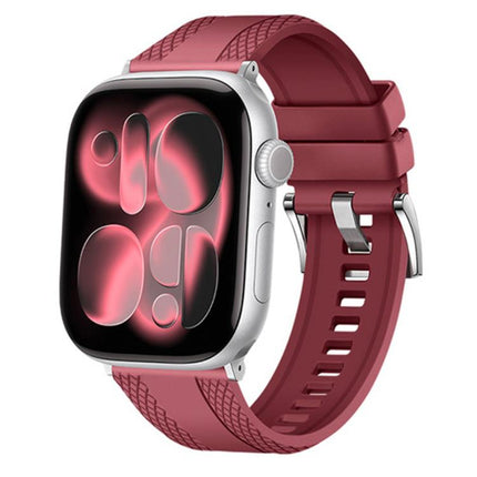 Dual-sided Diamond Texture Fluororubber Watch Band, For Apple Watch 46mm / 49mm / 45mm / 44mm, For Apple Watch 42mm / 41mm / 40mm / 38mm - DealBuddy