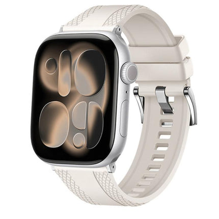 Dual-sided Diamond Texture Fluororubber Watch Band, For Apple Watch 46mm / 49mm / 45mm / 44mm, For Apple Watch 42mm / 41mm / 40mm / 38mm - DealBuddy