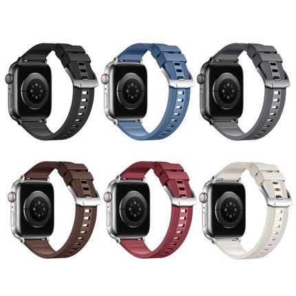 Dual-sided Diamond Texture Fluororubber Watch Band, For Apple Watch 46mm / 49mm / 45mm / 44mm, For Apple Watch 42mm / 41mm / 40mm / 38mm - DealBuddy