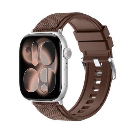 Diamond-Pattern FKM Fluororubber Watch Band, For Apple Watch 46mm / 49mm / 45mm / 44mm, For Apple Watch 42mm / 41mm / 40mm / 38mm - DealBuddy
