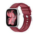 Diamond-Pattern FKM Fluororubber Watch Band, For Apple Watch 46mm / 49mm / 45mm / 44mm, For Apple Watch 42mm / 41mm / 40mm / 38mm - DealBuddy
