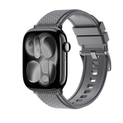 Diamond-Pattern FKM Fluororubber Watch Band, For Apple Watch 46mm / 49mm / 45mm / 44mm, For Apple Watch 42mm / 41mm / 40mm / 38mm - DealBuddy