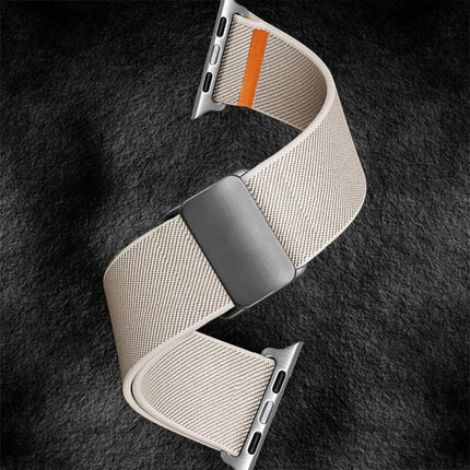 Titanium Magnetic Buckle Elastic Nylon Watch Band, For Apple Watch 46mm / 49mm / 45mm / 44mm, For Apple Watch 42mm / 41mm / 40mm / 38mm - DealBuddy