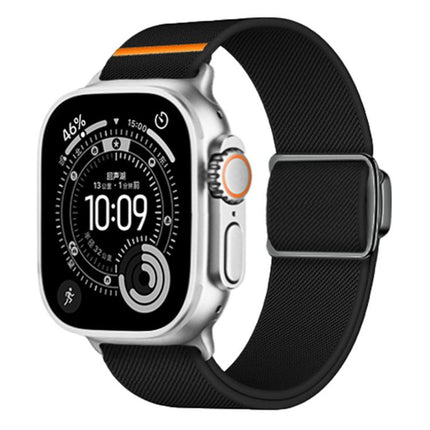 Titanium Magnetic Buckle Elastic Nylon Watch Band, For Apple Watch 46mm / 49mm / 45mm / 44mm, For Apple Watch 42mm / 41mm / 40mm / 38mm - DealBuddy