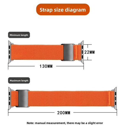Titanium Magnetic Buckle Elastic Nylon Watch Band, For Apple Watch 46mm / 49mm / 45mm / 44mm, For Apple Watch 42mm / 41mm / 40mm / 38mm - DealBuddy
