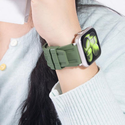 Extraordinary Exploration FKM Fluororubber Watch Band, For Apple Watch 46mm / 49mm / 45mm / 44mm, For Apple Watch 42mm / 41mm / 40mm / 38mm - DealBuddy