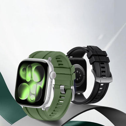 Extraordinary Exploration FKM Fluororubber Watch Band, For Apple Watch 46mm / 49mm / 45mm / 44mm, For Apple Watch 42mm / 41mm / 40mm / 38mm - DealBuddy
