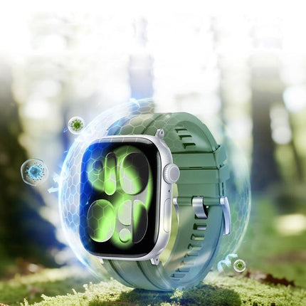 Extraordinary Exploration FKM Fluororubber Watch Band, For Apple Watch 46mm / 49mm / 45mm / 44mm, For Apple Watch 42mm / 41mm / 40mm / 38mm - DealBuddy