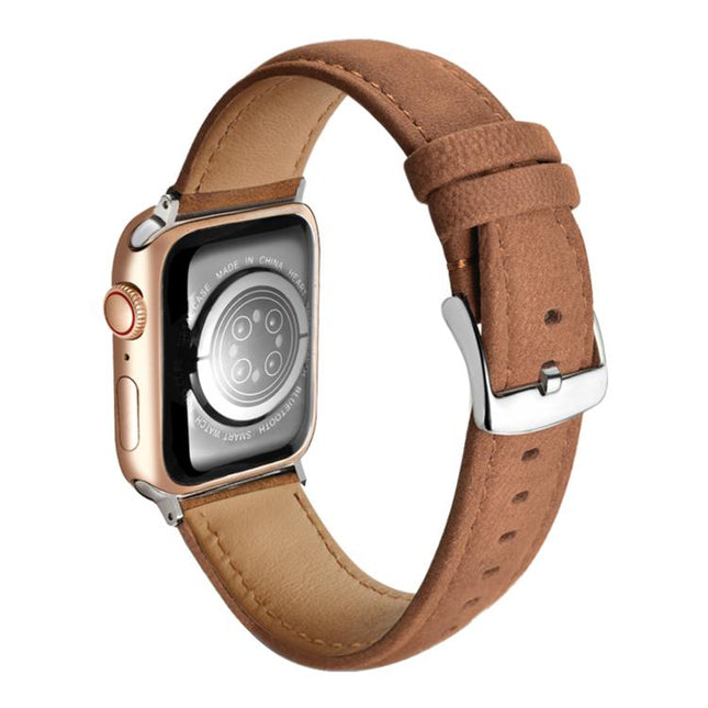 Double-Sided Suede Genuine Leather Watch Band, For Apple Watch 46mm / 49mm / 45mm / 44mm, For Apple Watch 42mm / 41mm / 40mm / 38mm - DealBuddy