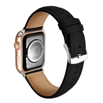 Double-Sided Suede Genuine Leather Watch Band, For Apple Watch 46mm / 49mm / 45mm / 44mm, For Apple Watch 42mm / 41mm / 40mm / 38mm - DealBuddy