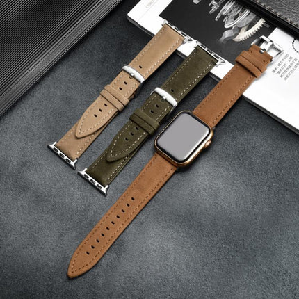 Double-Sided Suede Genuine Leather Watch Band, For Apple Watch 46mm / 49mm / 45mm / 44mm, For Apple Watch 42mm / 41mm / 40mm / 38mm - DealBuddy
