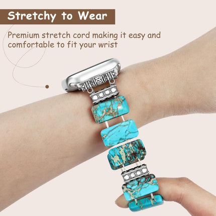 Imperial Stone Ceramic Bracelet Watch Band, For Apple Watch 46mm / 49mm / 45mm / 44mm, For Apple Watch 42mm / 41mm / 40mm / 38mm - DealBuddy