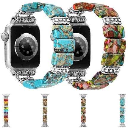 Imperial Stone Ceramic Bracelet Watch Band, For Apple Watch 46mm / 49mm / 45mm / 44mm, For Apple Watch 42mm / 41mm / 40mm / 38mm - DealBuddy