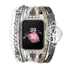 Tree of Life Pendant Metal Genuine Leather Watch Band, For Apple Watch 46mm / 49mm / 45mm / 44mm, For Apple Watch 42mm / 41mm / 40mm / 38mm - DealBuddy