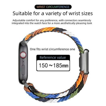 Modern Style Magnetic Buckle Woven Nylon Watch Band, For Apple Watch 46mm / 49mm / 45mm / 44mm, For Apple Watch 42mm / 41mm / 40mm / 38mm - DealBuddy