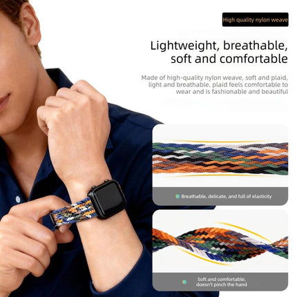 Modern Style Magnetic Buckle Woven Nylon Watch Band, For Apple Watch 46mm / 49mm / 45mm / 44mm, For Apple Watch 42mm / 41mm / 40mm / 38mm - DealBuddy