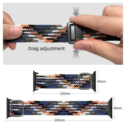 Modern Style Magnetic Buckle Woven Nylon Watch Band, For Apple Watch 46mm / 49mm / 45mm / 44mm, For Apple Watch 42mm / 41mm / 40mm / 38mm - DealBuddy
