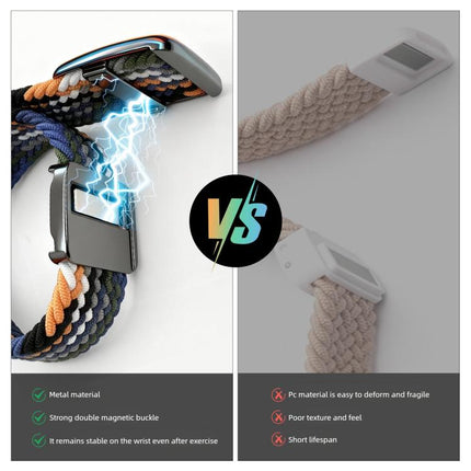 Modern Style Magnetic Buckle Woven Nylon Watch Band, For Apple Watch 46mm / 49mm / 45mm / 44mm, For Apple Watch 42mm / 41mm / 40mm / 38mm - DealBuddy