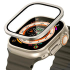 Titanium Metal Frame Tempered Glass Watch Film, For Apple Watch Ultra 49mm - DealBuddy