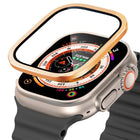 Titanium Metal Frame Tempered Glass Watch Film, For Apple Watch Ultra 49mm - DealBuddy