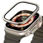Titanium Metal Frame Tempered Glass Watch Film, For Apple Watch Ultra 49mm - DealBuddy